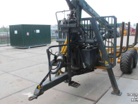 Tree transporter  FTG Baltic Forest FB63T + FB90 bomenwagen bomenuitrijwagen bomenkraan met bomengrijper