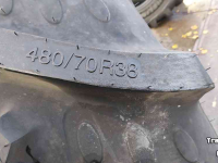 Wheels, Tyres, Rims & Dual spacers BKT 480/70R38
