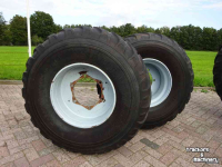 Wheels, Tyres, Rims & Dual spacers Alliance 560/60R22.50 + Nokian ELS 710/55R34