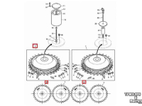 Cornhead New Holland Mais toevoer trommels parts nr:87655267/ 87655268